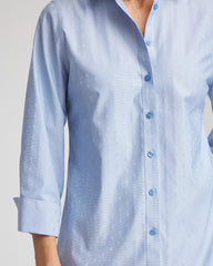 Chico's Outlet - No Iron™ Striped Jacquard Sateen Shirt