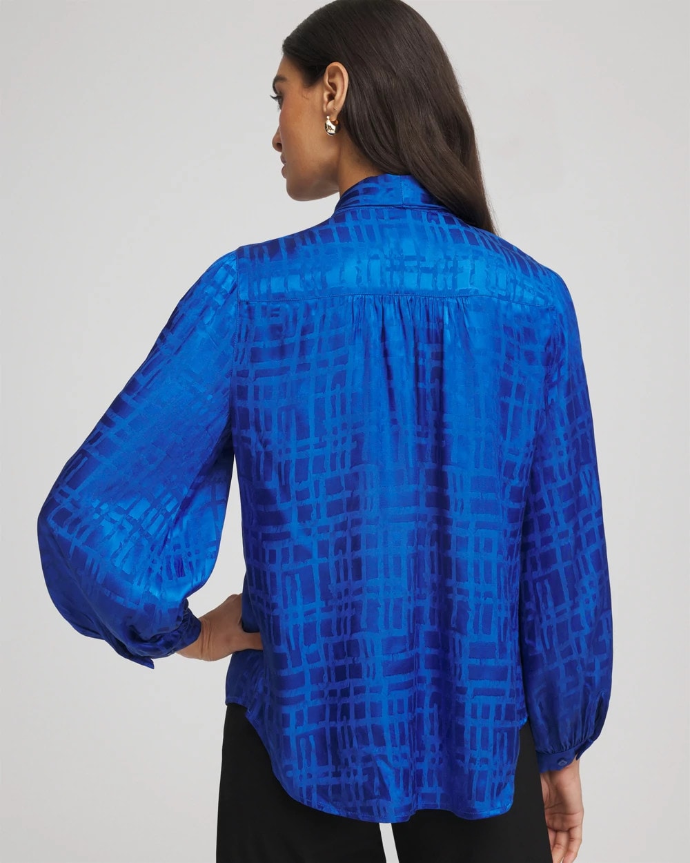 Chico's US - Jacquard Tie-Front Blouse