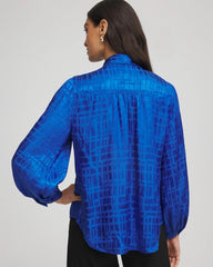 Chico's US - Jacquard Tie-Front Blouse