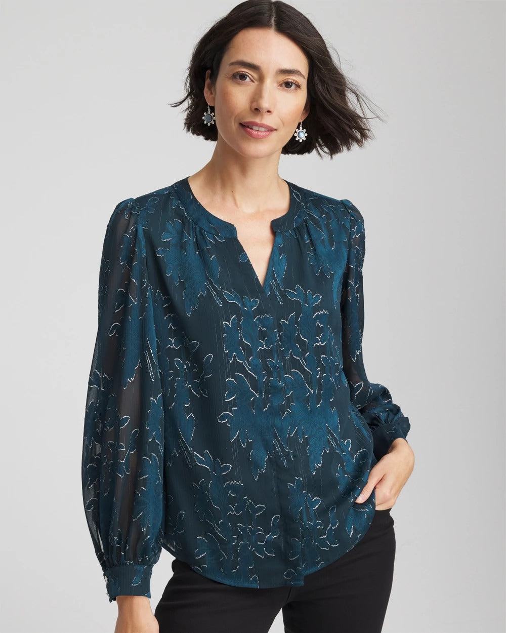 Chico's On Sale - Novelty Texture Blouse