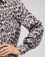 Chico's For Sale - Faux Silk Snowy Animal Shirt