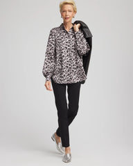 Chico's For Sale - Faux Silk Snowy Animal Shirt