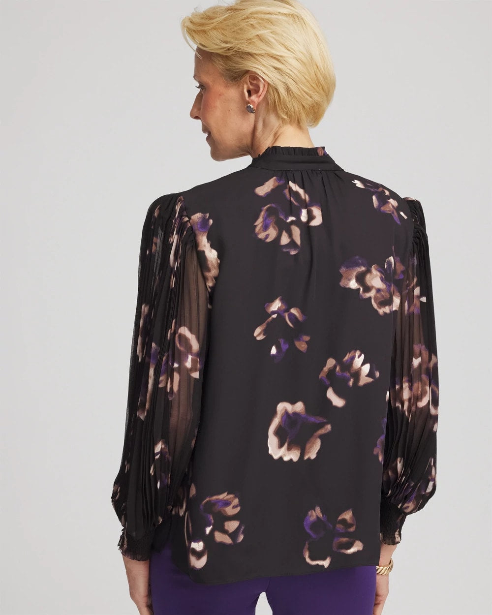 Chico's Outlet - Fjord Flora Opaque Crepe Blouse