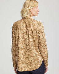 Chico's US - No Iron™ Jacquard Scrolls  Shirt