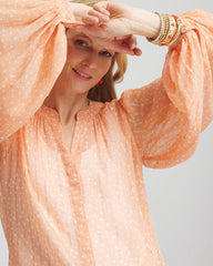 Chico's On Sale - Metallic Jacquard Blouse