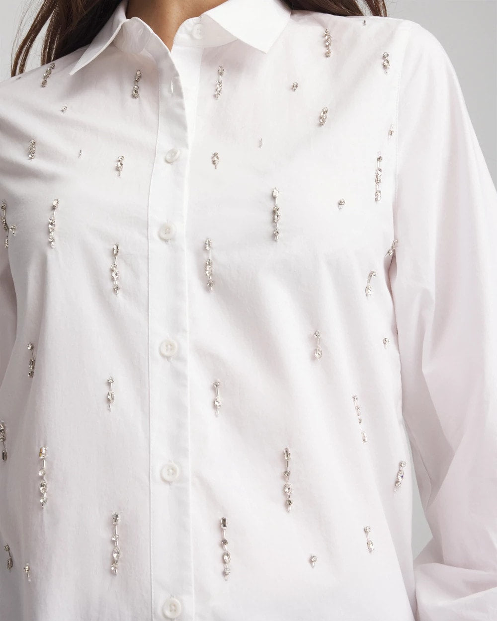 Chico's For Sale - Jeweled Poplin Shirt