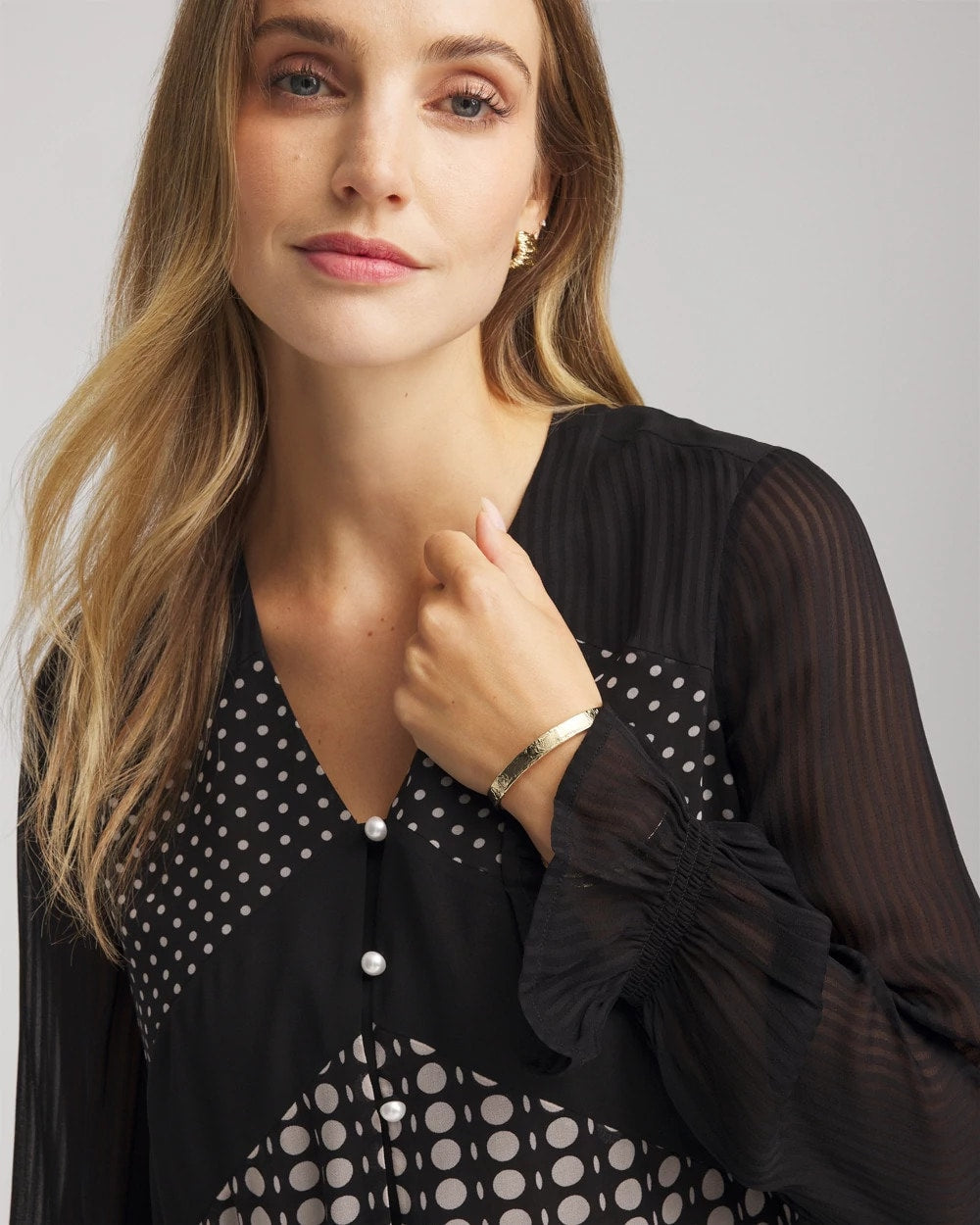 Chico's Online - Georgette Polka Dot Blouse
