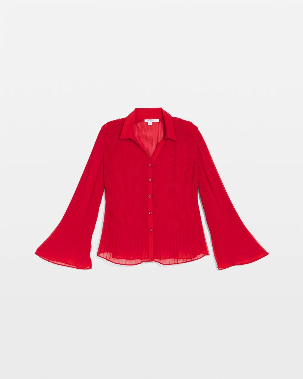 Chico's / Pleated Georgette Blouse