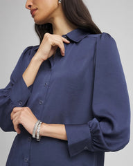 Chico's For Sale - Puff Sleeve Satin Blouse