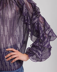 Chico's Outlet - Georgette Ruffle Sleeve Blouse