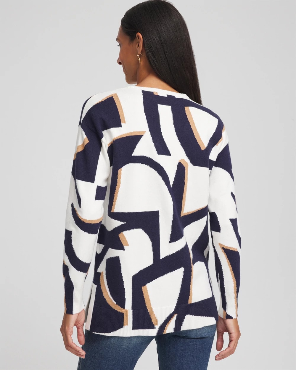 Chico's Online - Geo Intarsia V-Neck Tunic