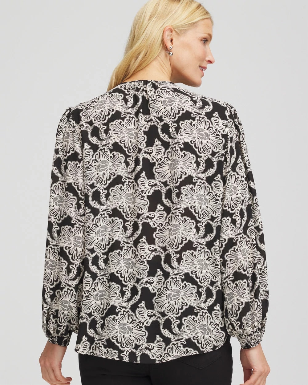 Chico's US - Caviar Bead Georgette Blouse