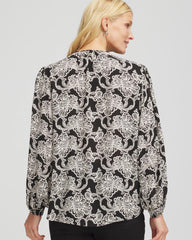 Chico's US - Caviar Bead Georgette Blouse