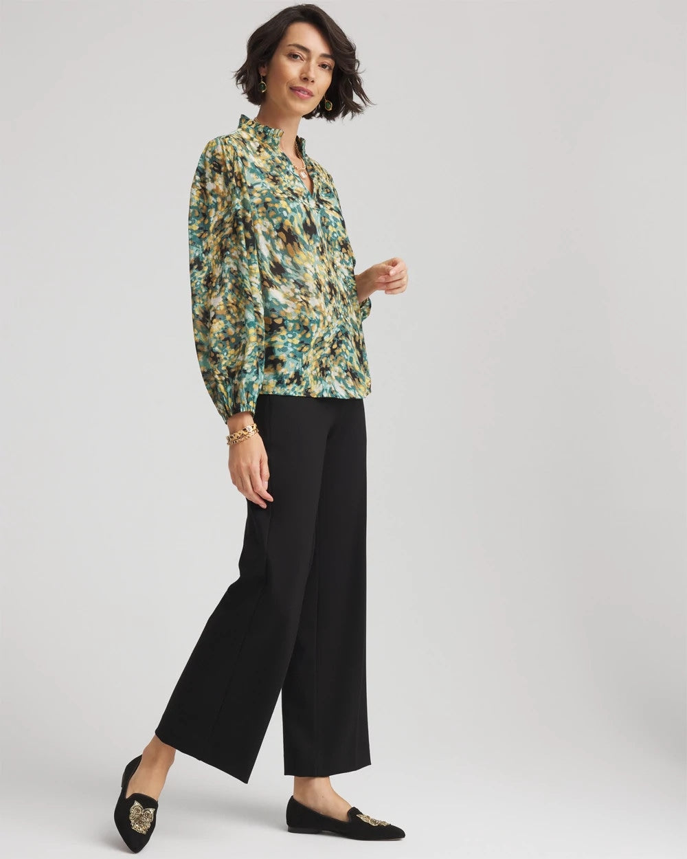 Chico's Sale - Crinkle Relaxed-Fit Blouse