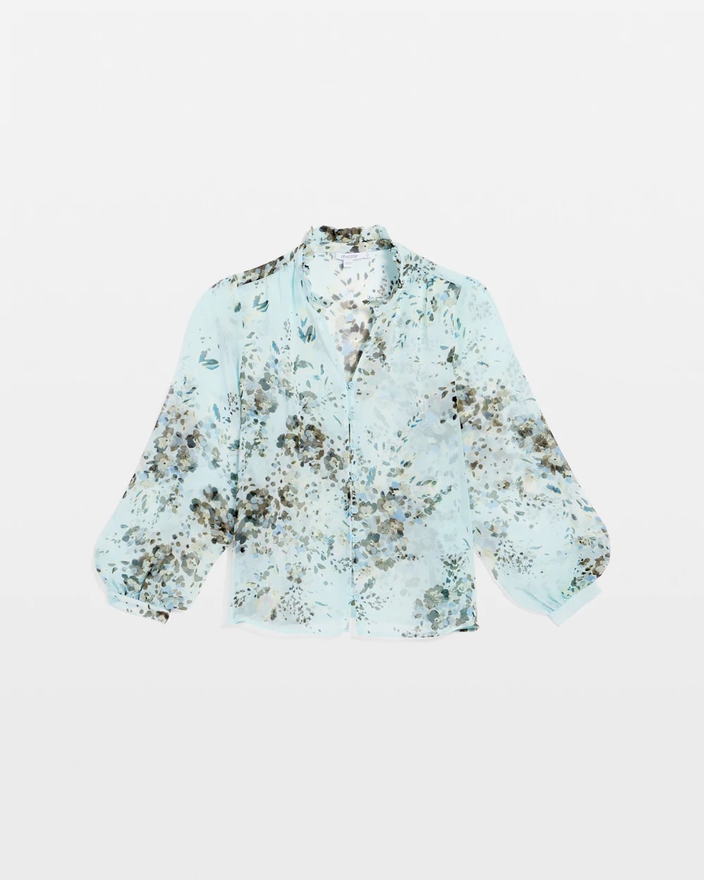 Chico's On Sale - Floral Georgette Peasant Blouse
