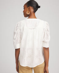 Chico's For Sale - Chiffon Puff Sleeve Shirt