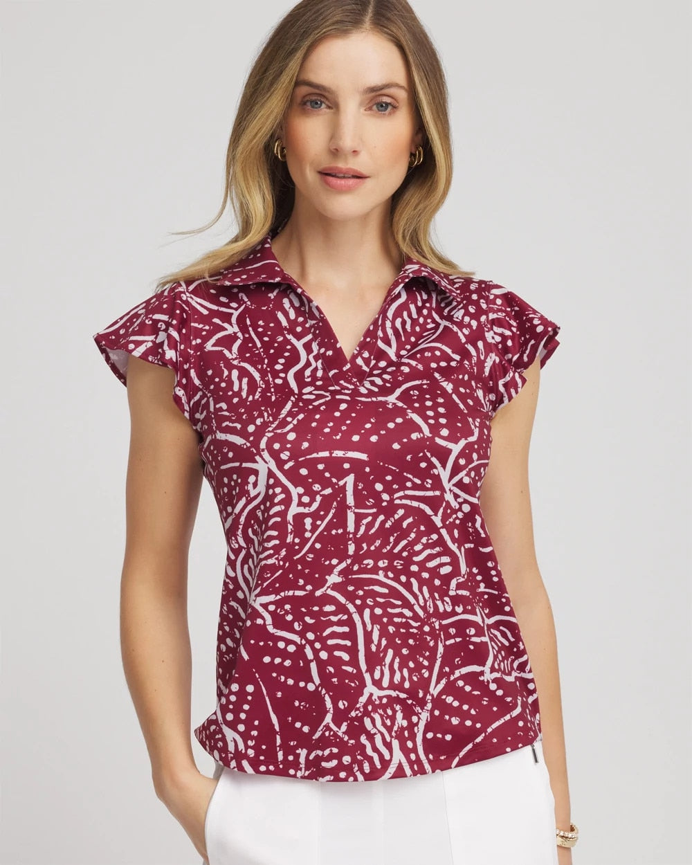 Chico's US - Zenergy® UPF Printed Polo Top