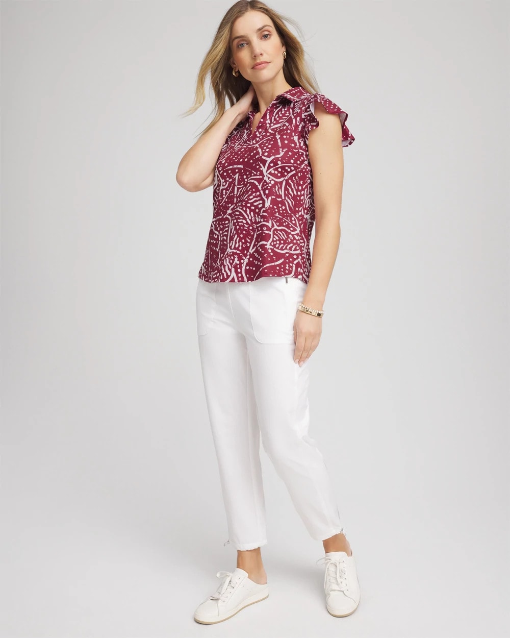 Chico's US - Zenergy® UPF Printed Polo Top