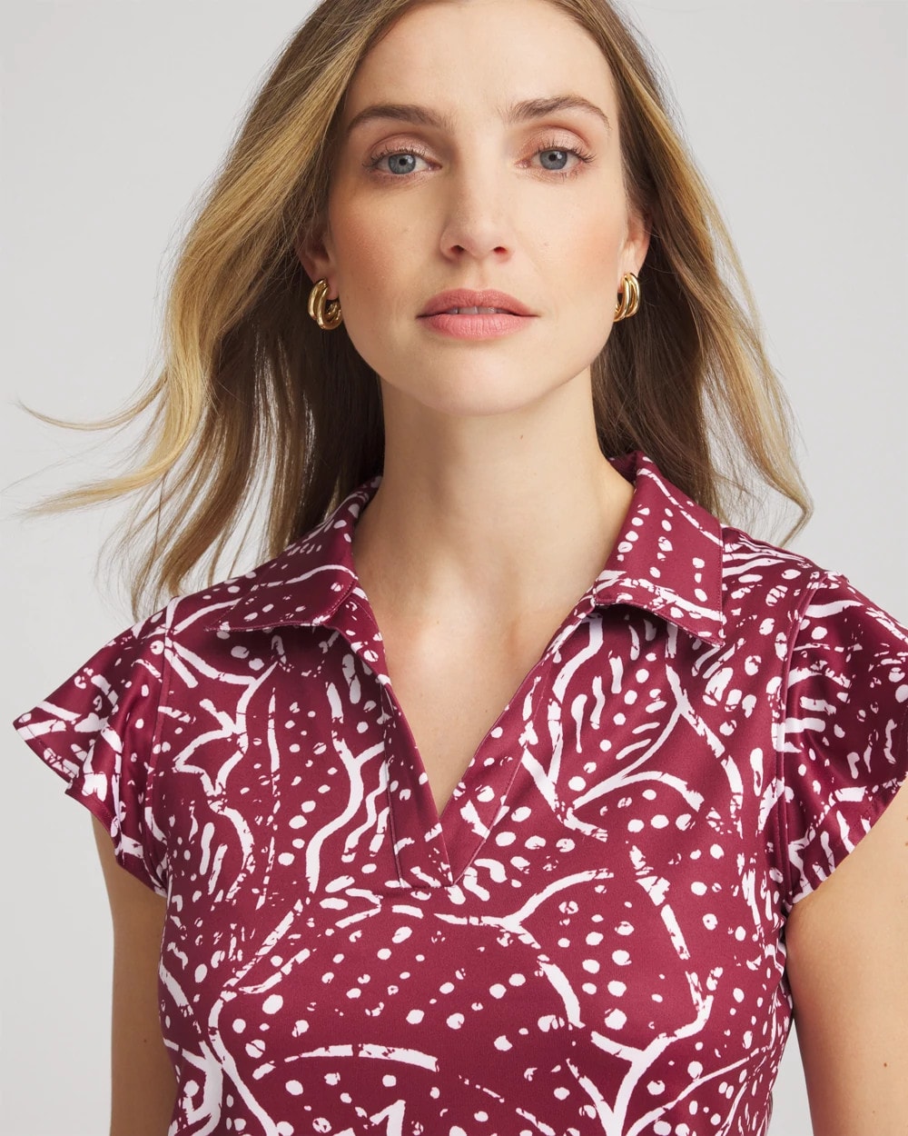 Chico's US - Zenergy® UPF Printed Polo Top