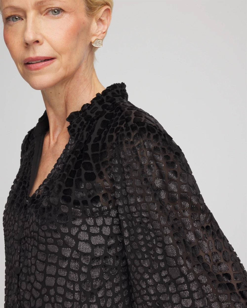 Chico's Sale - Burnout Velvet Blouse