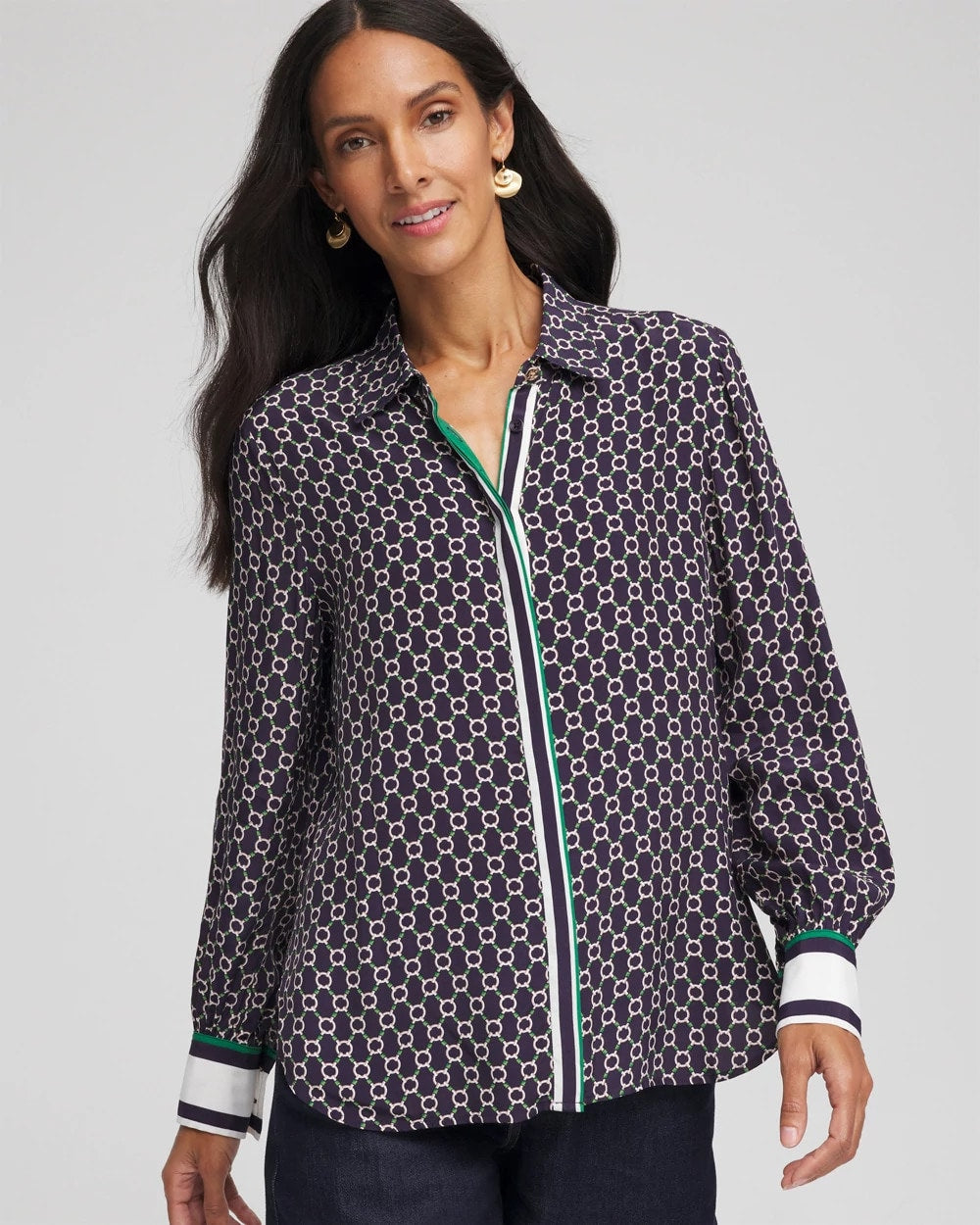 Chico's On Sale - Faux Silk Twill Shirt