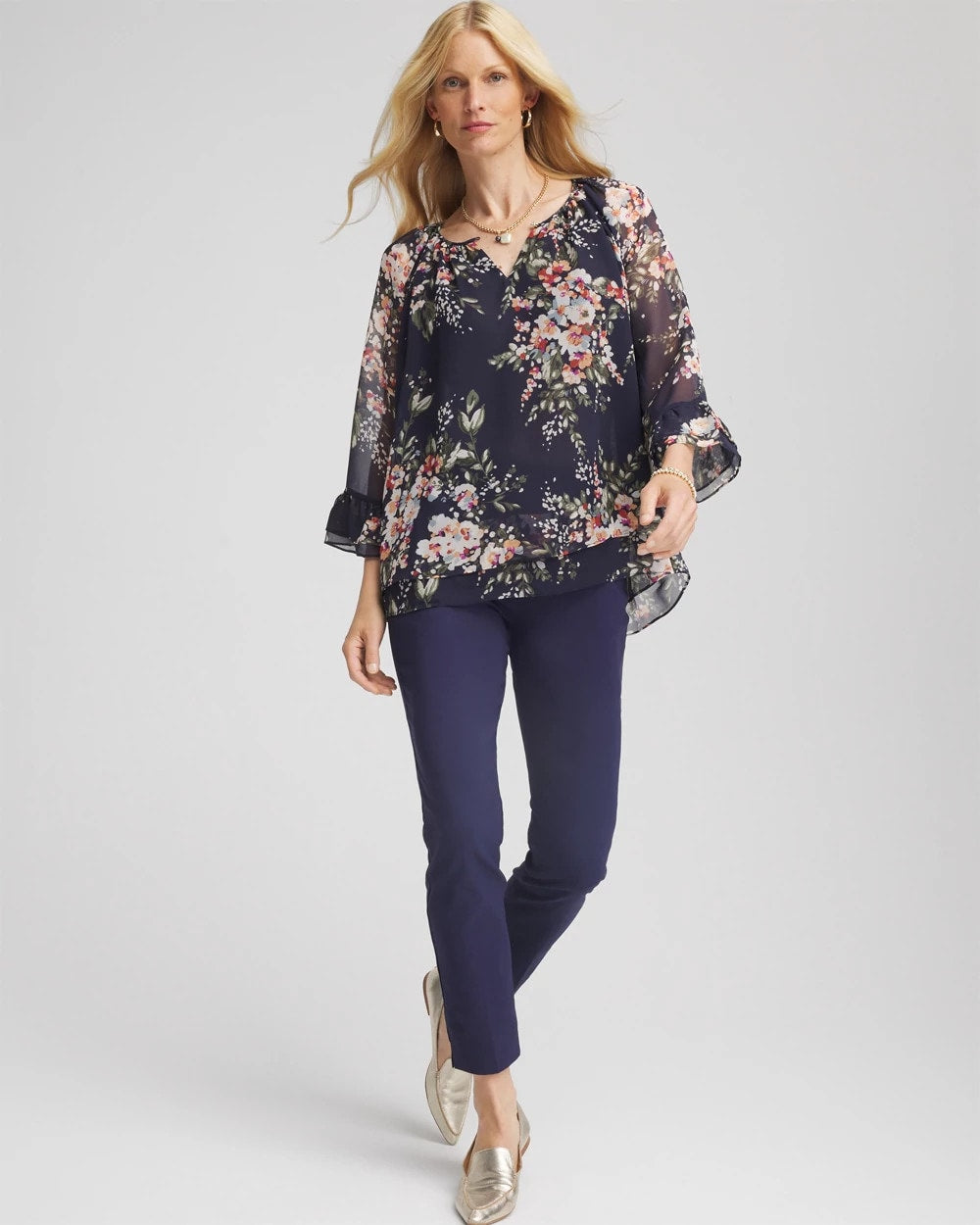 Chico's Online - Floral Georgette Blouse