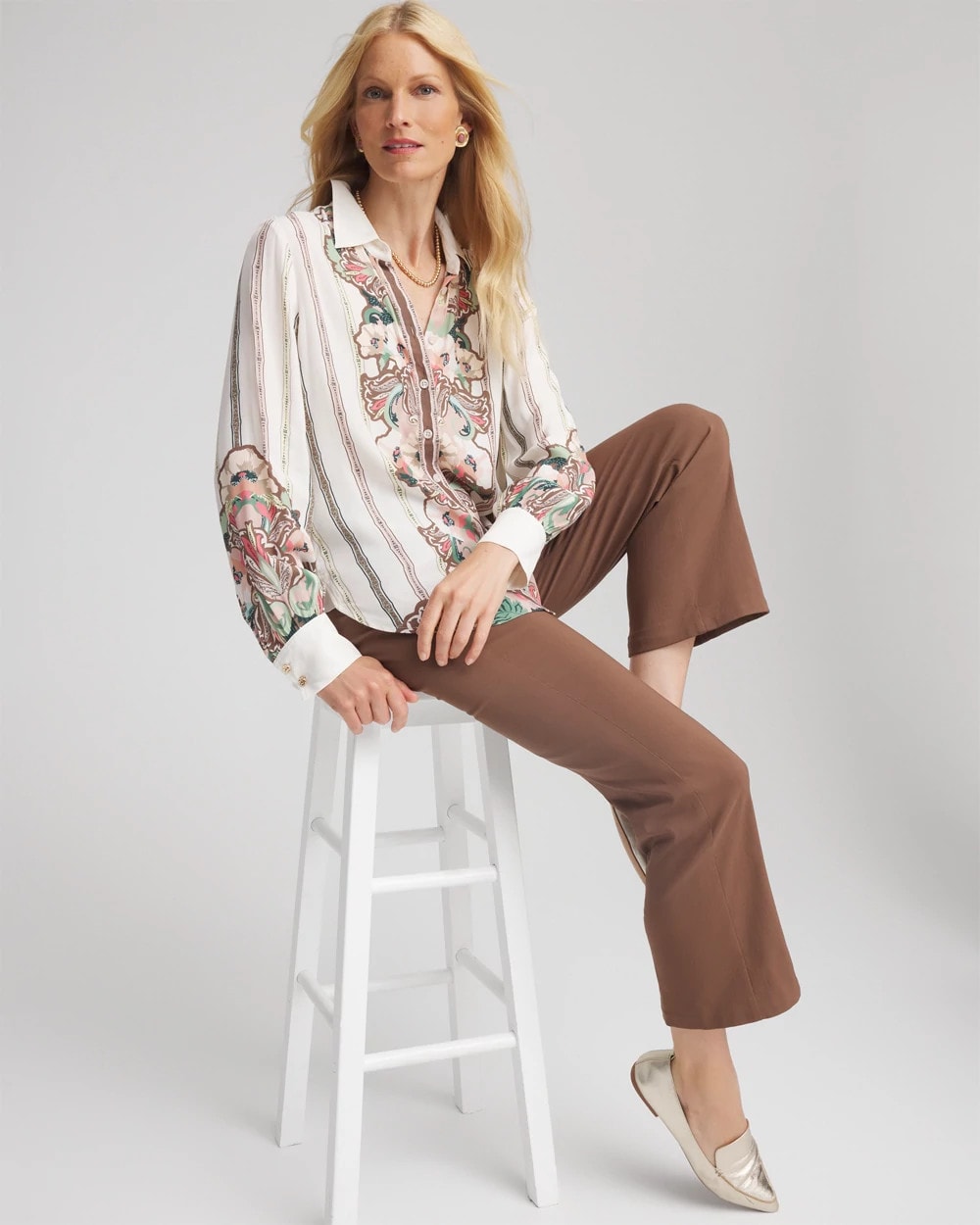 Chico's / Silky Classic-Fit Shirt
