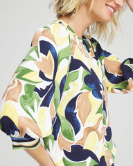 Chico's Sale - Mod Blooms Matte Satin Pullover