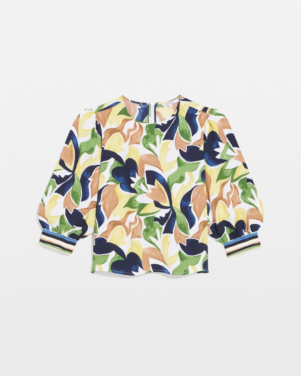 Chico's Sale - Mod Blooms Matte Satin Pullover