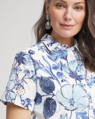 Chico's For Sale - Butterfly Voile Short Sleeve Shirt