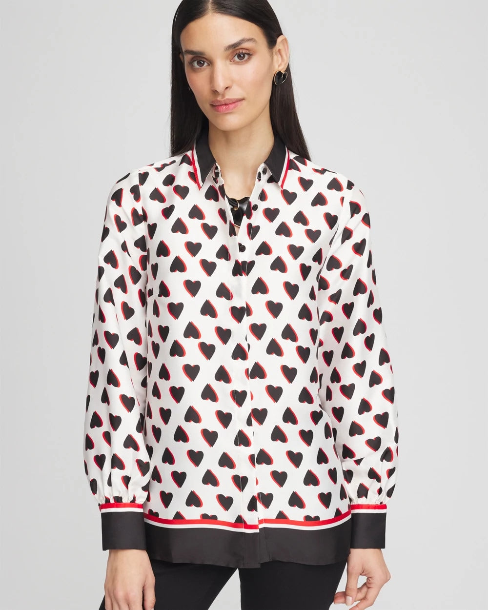 Chico's US - Classic Valentine's Day Blouse