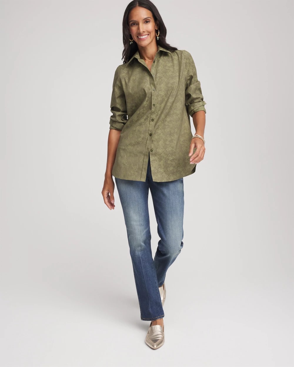 Chico's For Sale - No Iron™ Jacquard Shirt