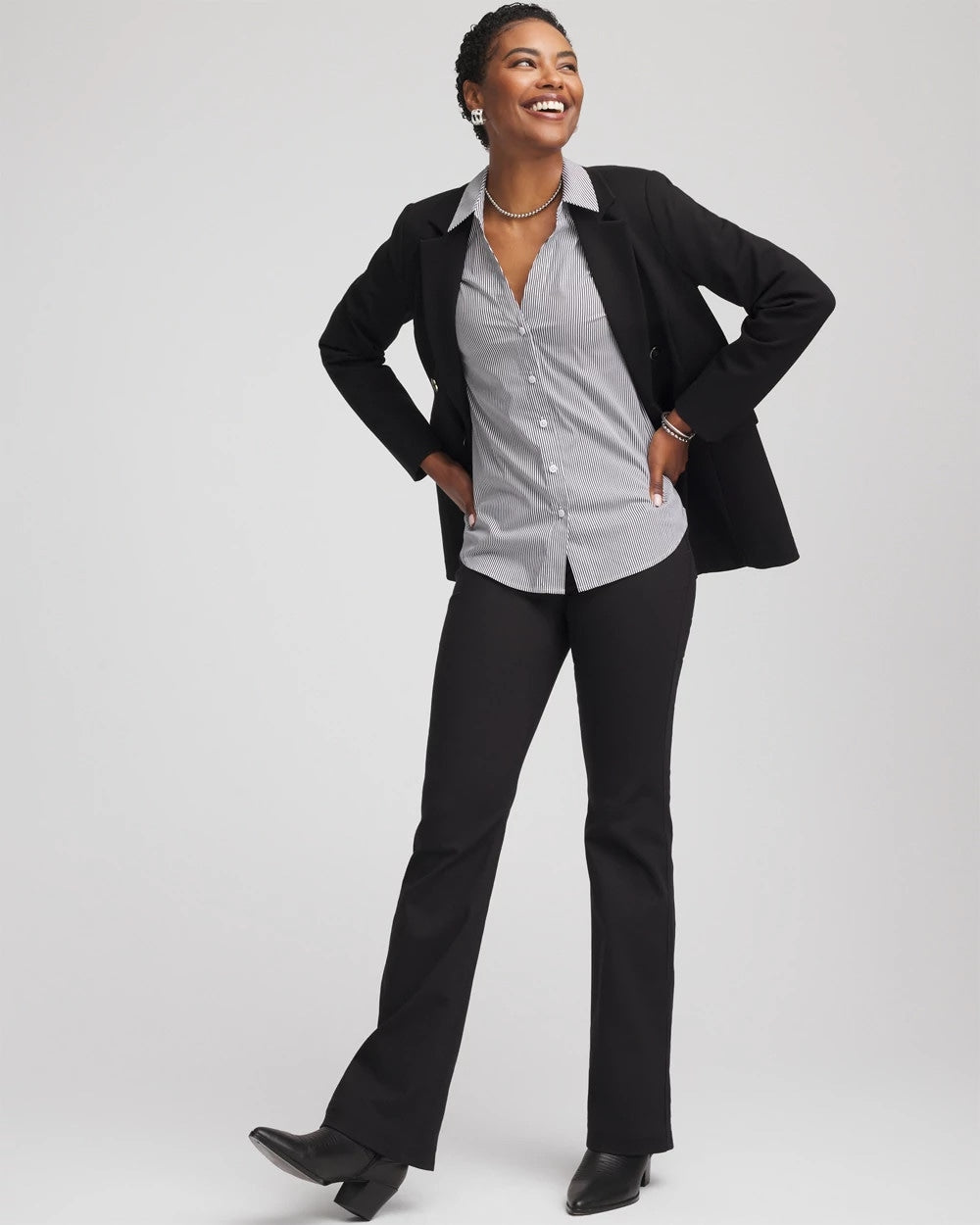 Chico's Online - Poplin Stripe Shirt