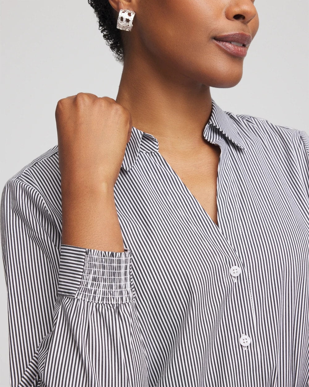 Chico's Online - Poplin Stripe Shirt