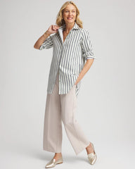 Chico's Discount - No Iron™ Striped Shirt