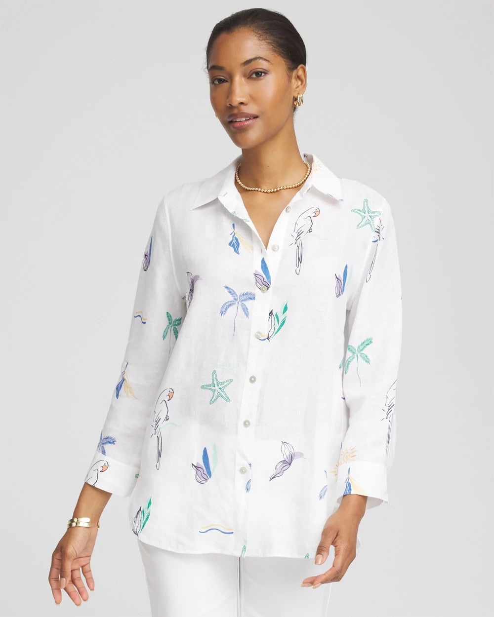 Chico's For Sale - No Iron™ Island Linen Shirt