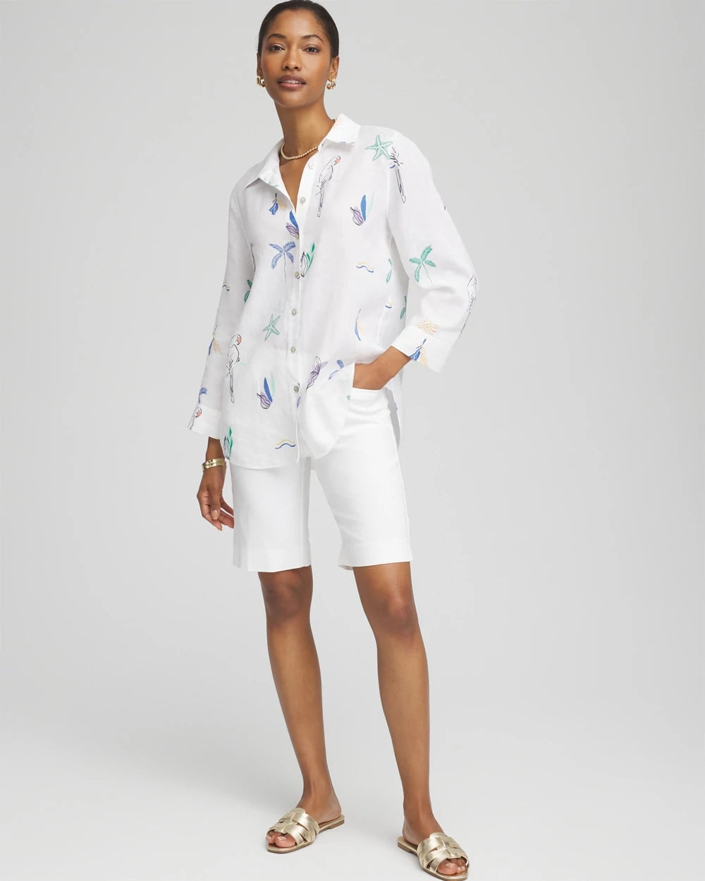 Chico's For Sale - No Iron™ Island Linen Shirt