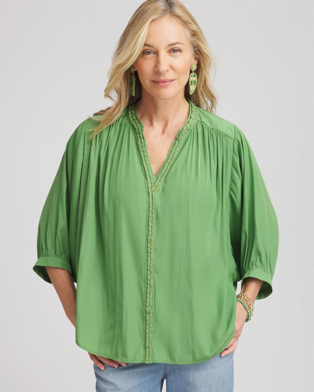 Chico's For Sale - Braided Batwing Blouse