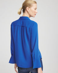 Chico's Online - Ruffle-Trim Chiffon Blouse