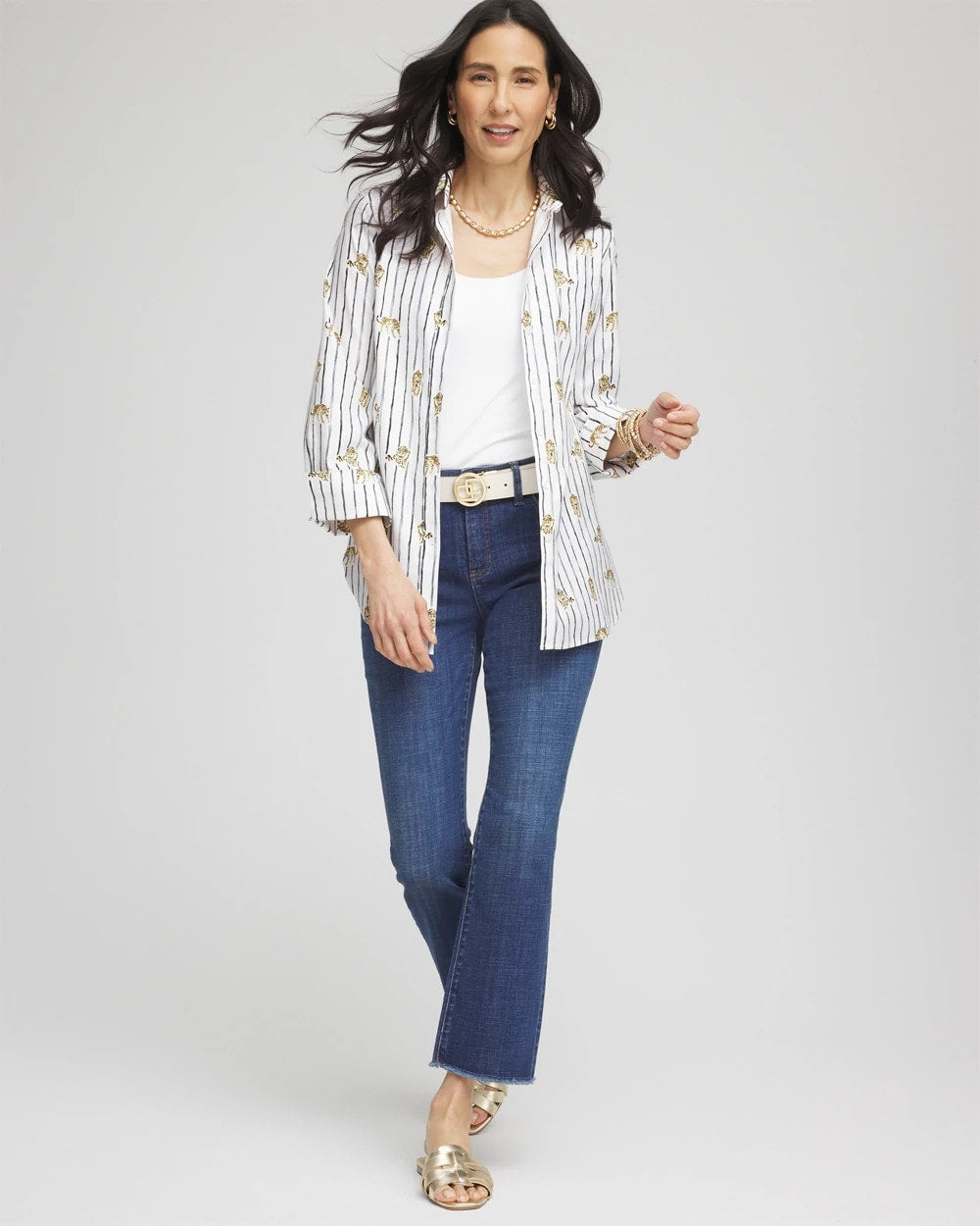 Chico's Discount - No Iron™ Leopard Graphic Shirt
