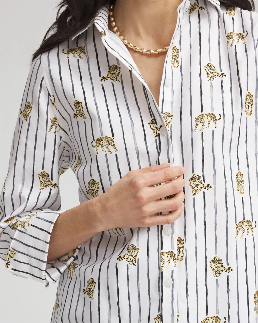 Chico's Discount - No Iron™ Leopard Graphic Shirt