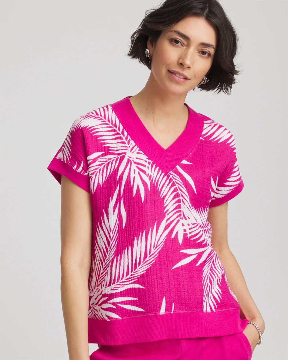 Chico's Sale - Zenergy® Tropical Gauze Top