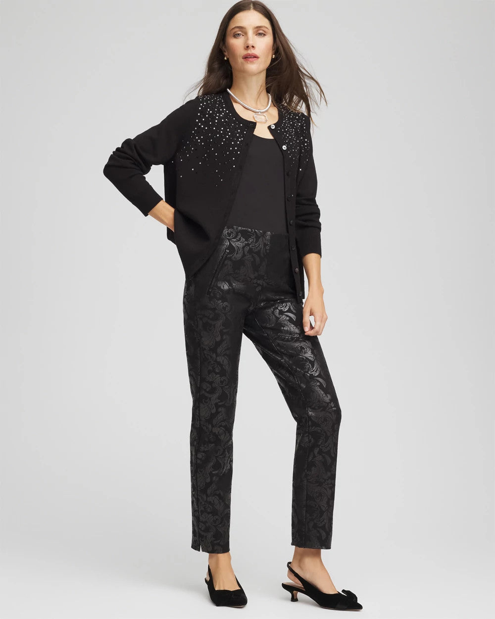 Chico's Online - Ombré Rhinestone Cardigan