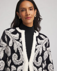 Chico's US - Abstract Fuzzy Cardigan