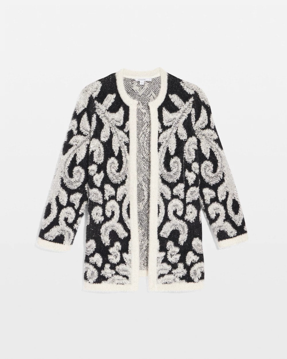 Chico's US - Abstract Fuzzy Cardigan