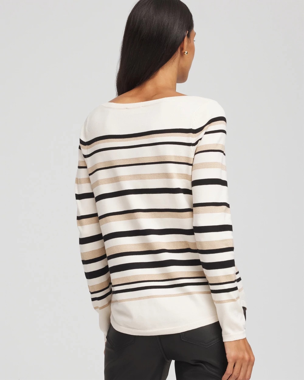 Chico's Sale - Ella Stripe Boatneck Sweater