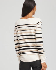 Chico's Sale - Ella Stripe Boatneck Sweater