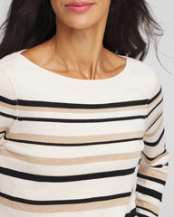 Chico's Sale - Ella Stripe Boatneck Sweater
