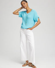 Chico's Online - Sequin V-Neck Pullover Sweater