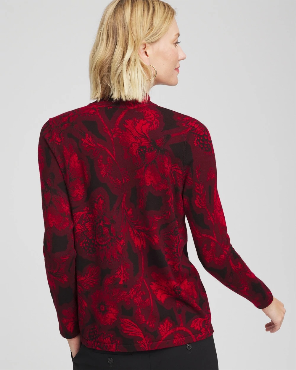 Chico's For Sale - Ella Printed Mockneck Sweater